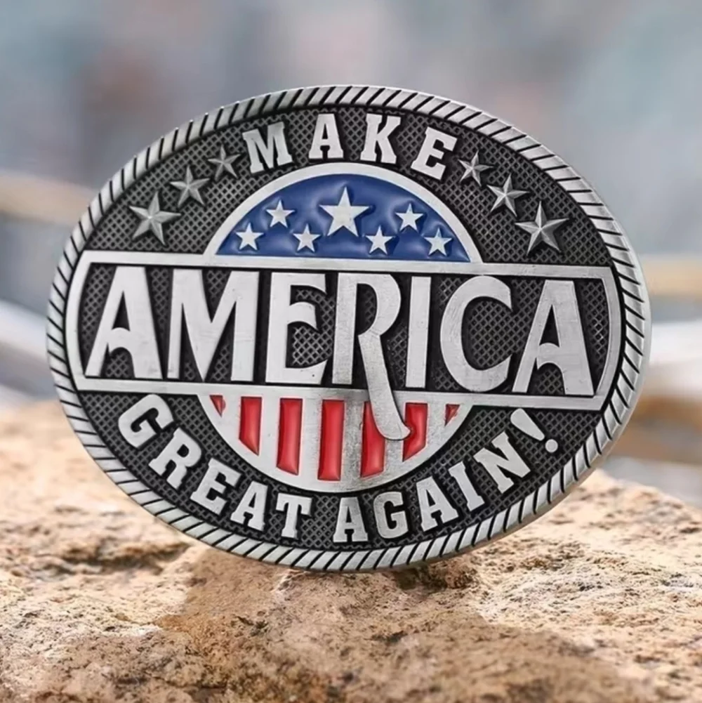 New men's Make America great again belt buckle